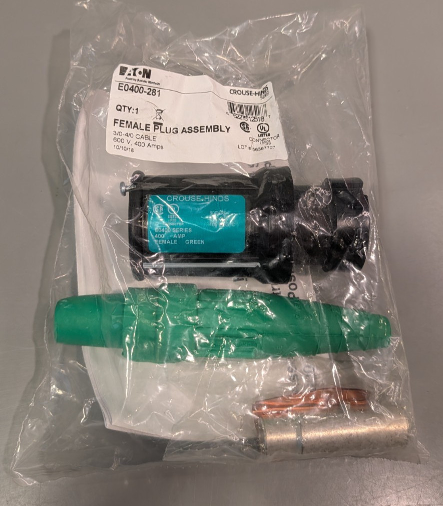 EATON POSI-LOK E0400-281 282 283 284 285 FEMALE PLUG ASSEMBLY GENERATOR PLUGS