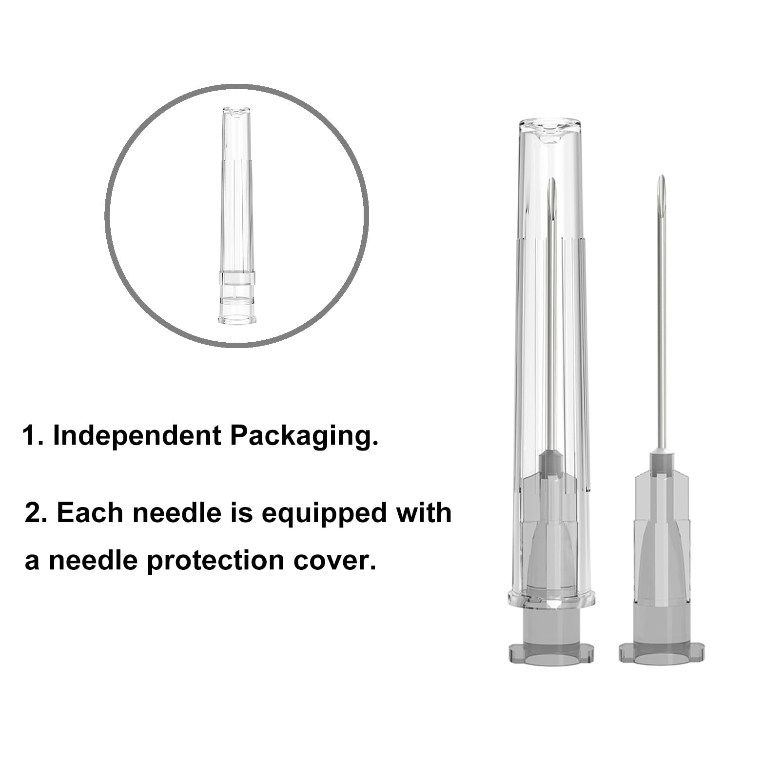 27 Gauge 1-Inch, with Individually Wrapped, 100 PCS Luer Lock Industrial Disp…