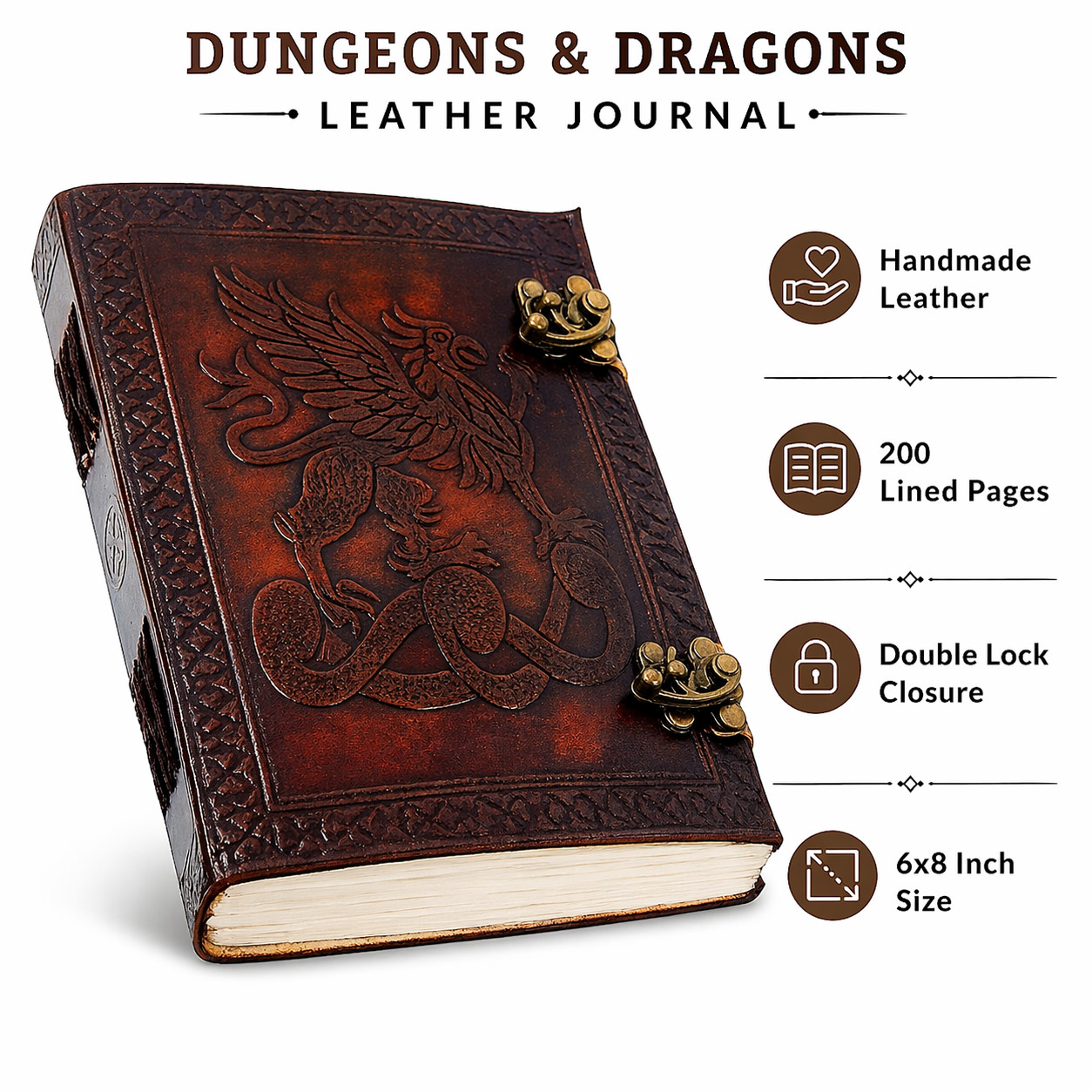 Leather Diary Combo Pack 2 Journals Handmade 6×8 200 Pages Unlined Set