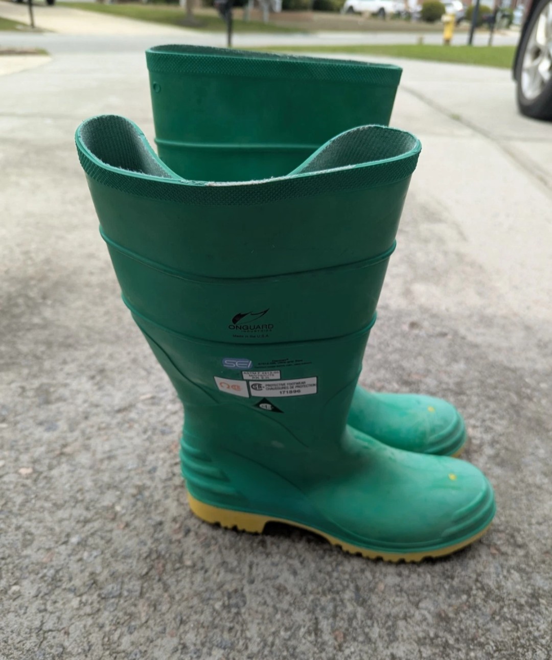 Onguard Hazmax Steel Toe Ultragrip Sole size 12 Boots Boat Dock Nonslip