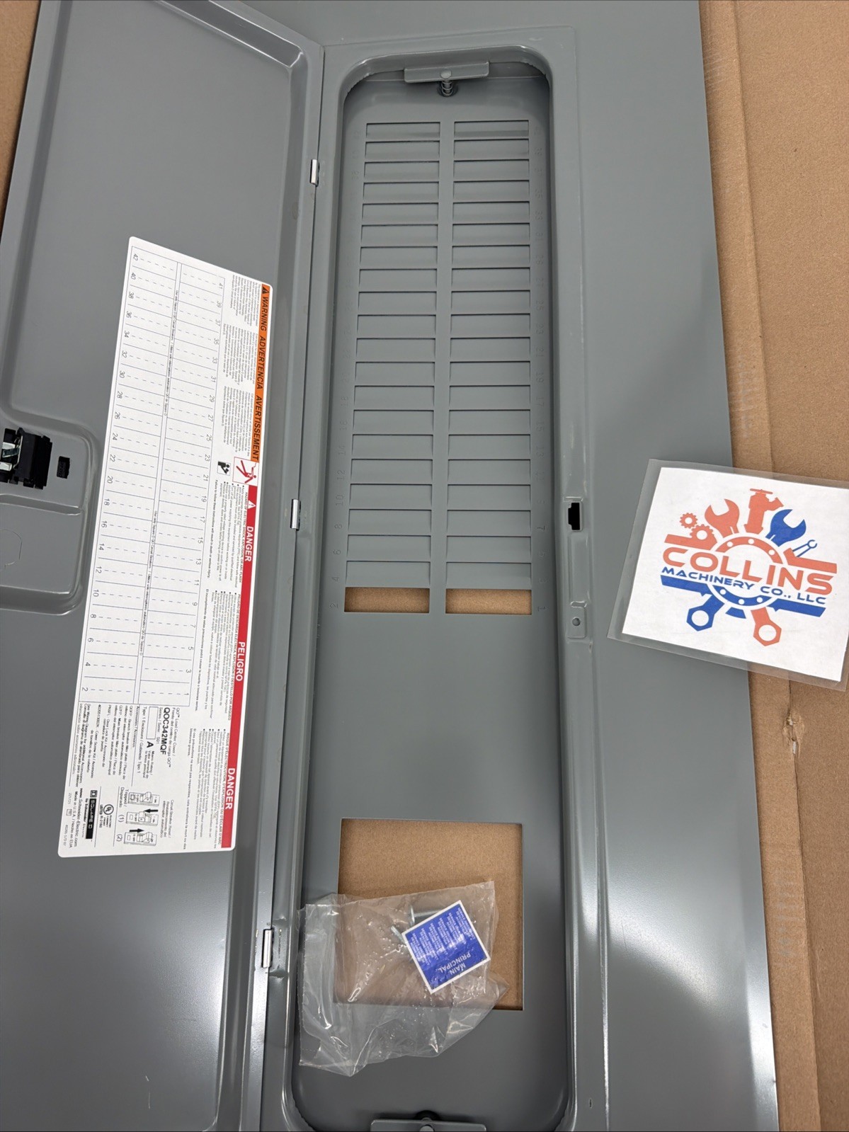 Square D QOC342MQF Load Center Cover Assembly, Flush-Fit, 14.25in W x 39.37in L