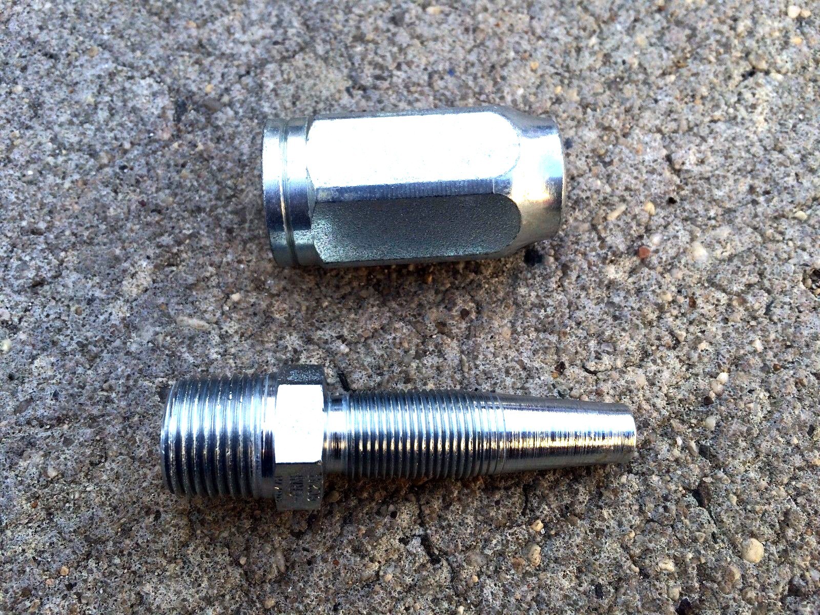 Gates 1/4″Reusable Coupler Hydraulic Fittings Solid for 1-Wire Hose