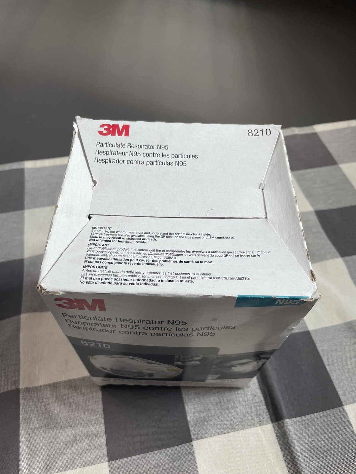 3M N95 #8210 Masks Box Of 20 – New In Open Box