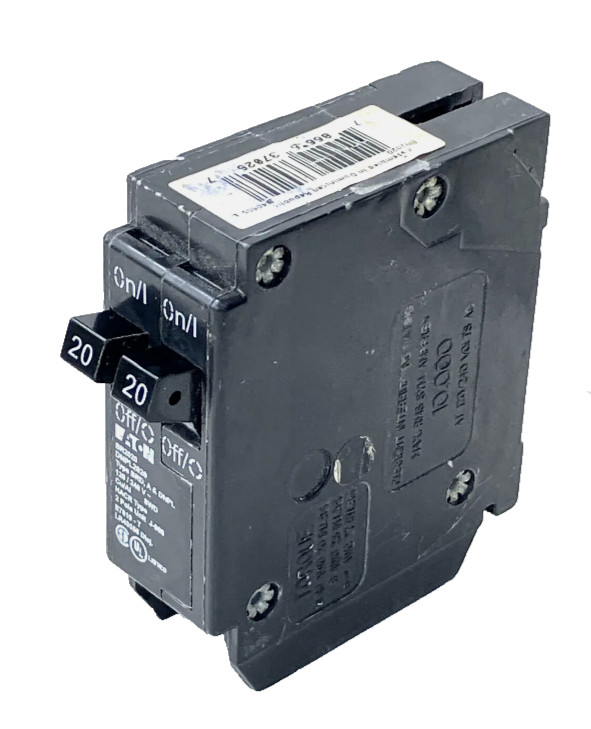 Cutler Hammer BR2020 1 Pole Twin 20 A 120V Plug In Type BRD-DNPL Breaker non-CTL