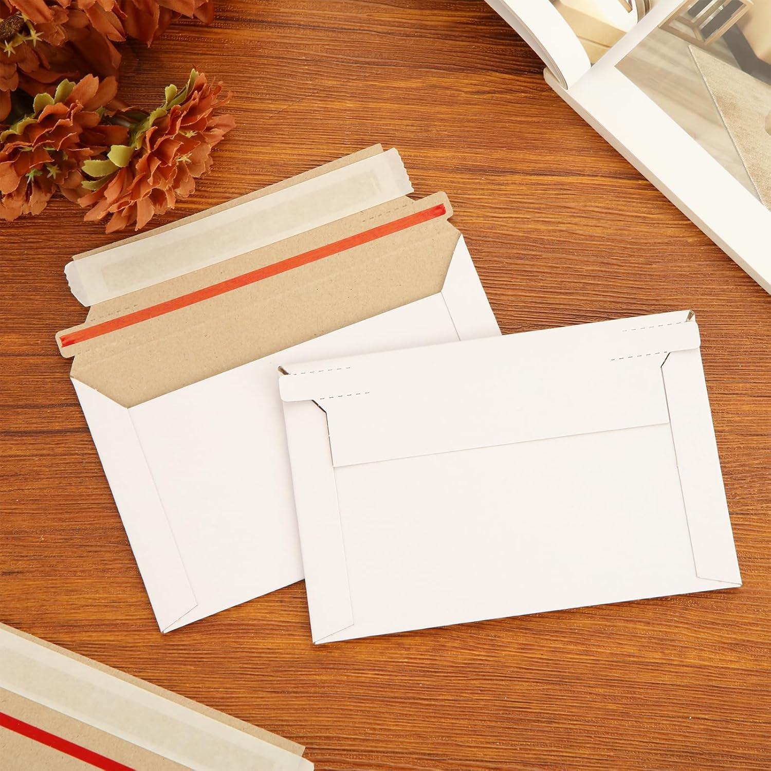 50-200 PCS 6.5″ x 4.5″ RIGID PHOTO SHIPPING FLATS CARDBOARD ENVELOPE MAILERS USA