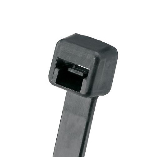 PLT1.5I-C0, Panduit, Pan-Ty Cable Tie, Black, UV PA6.6, 5.6″L, 40lb, Lot of 100