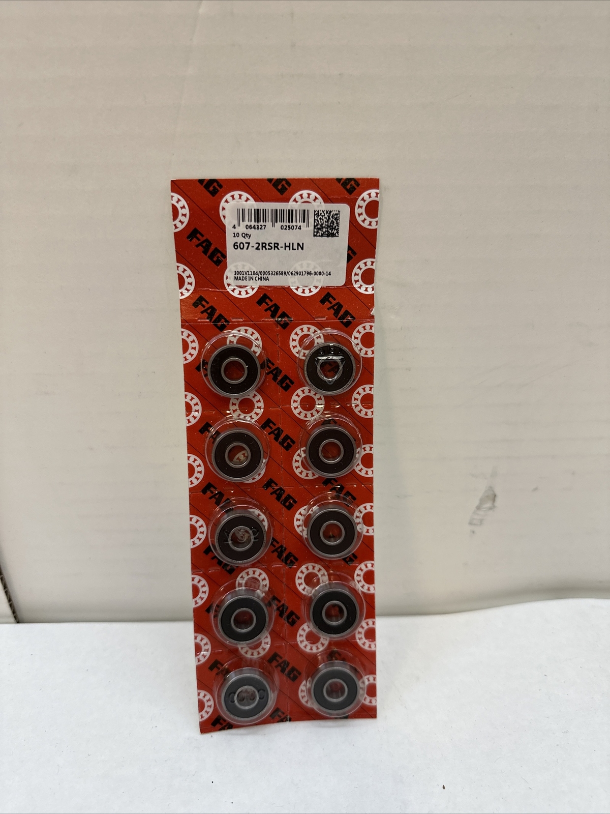 FAG (Schaeffler) 607-2RS Deep Groove Ball Bearing 10pcs