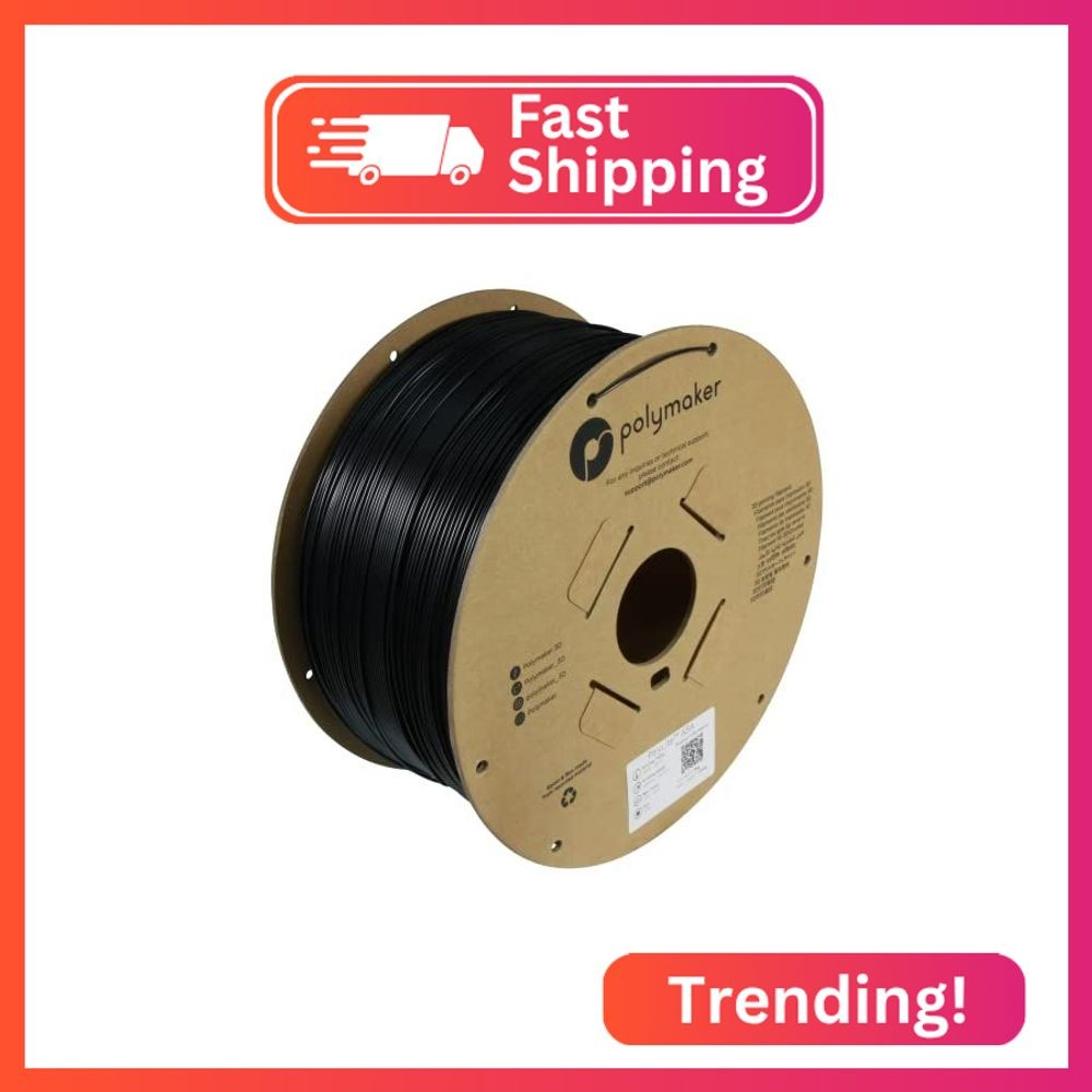 Polymaker ASA Filament 1.75mm 3KG Black, UV & Weather Resistant