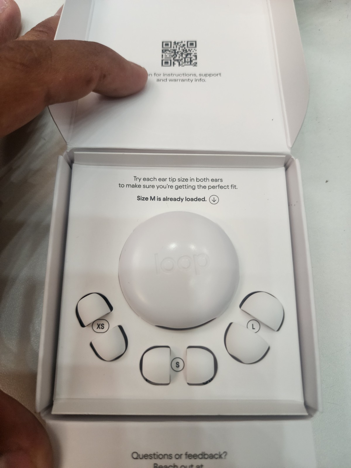 loop quiet 2 White Ear Plugs Open Box New