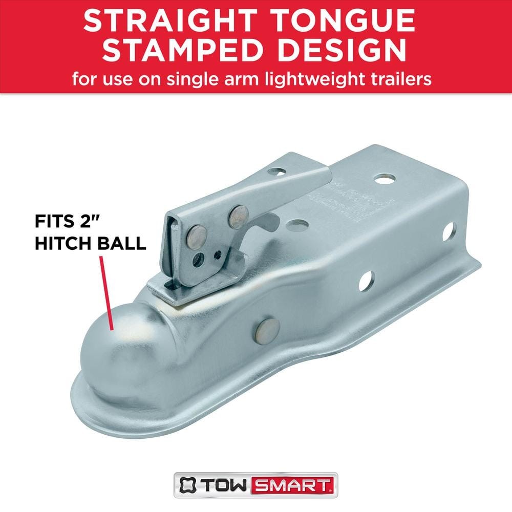 TowSmart Class 2, 2 in. Ball Coupler with 2-1/2 in. to 3 in. Adjustable Collars