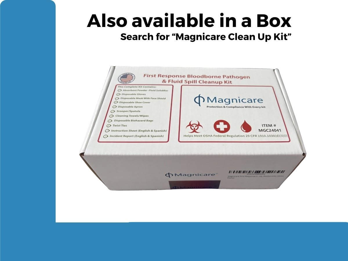 Vomit & Diarrhea Clean up Kit for Restaurant – Be OSHA Compliant| White