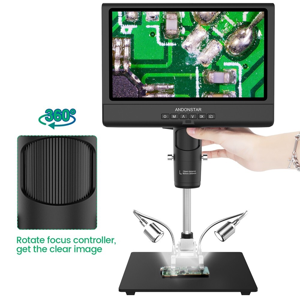 Andonstar AD209 10-inch LCD Screen Digital Microscope for Phone Repair ot25