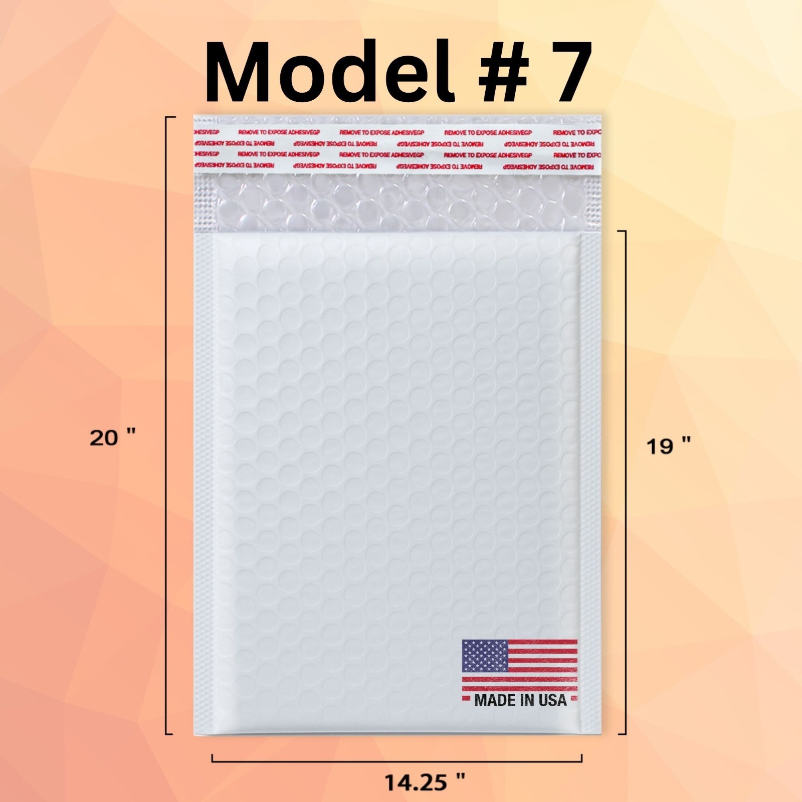 1-500 #7 14.25×19 Poly Mailers Lightweight Self Sealing Shipping Envelope bags