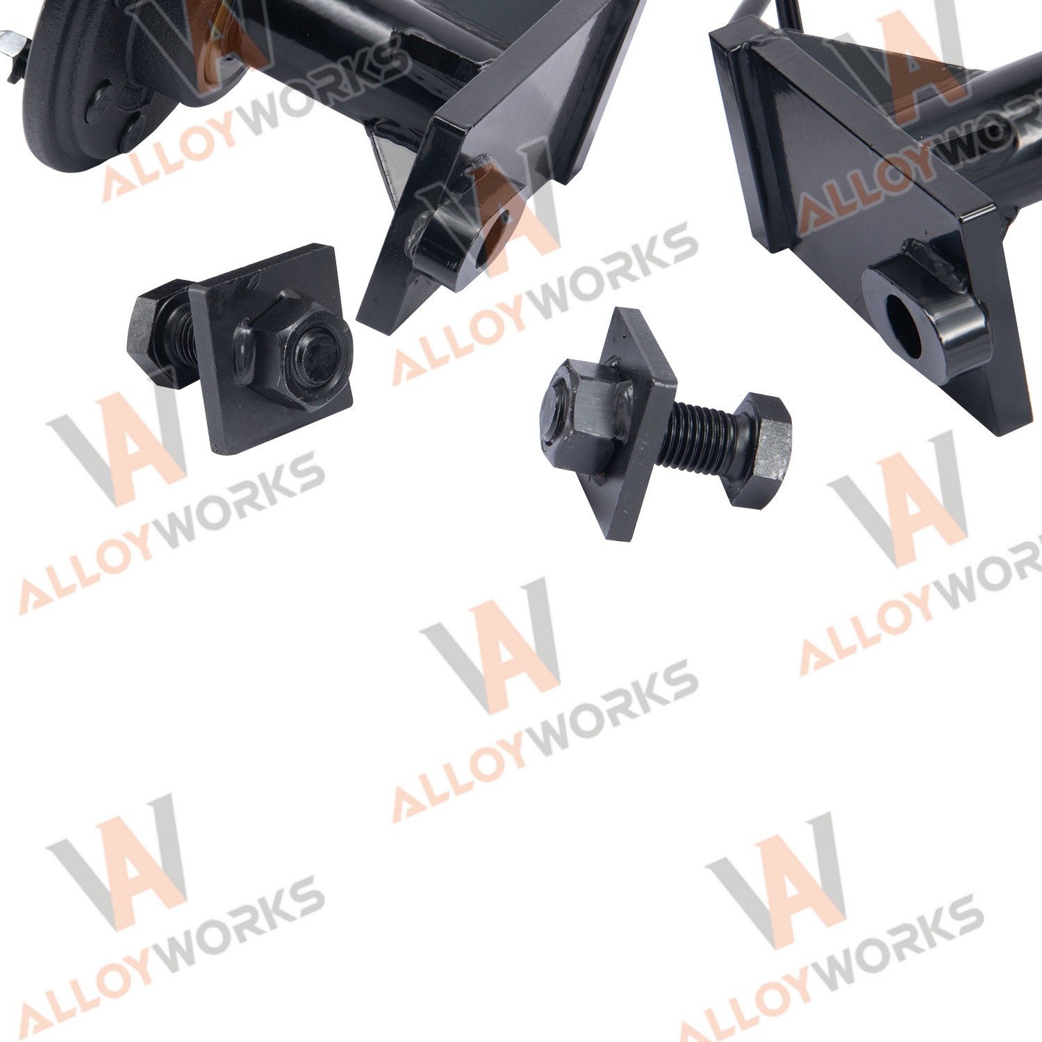 2 x 8000LB 8 x 6.5 Lug Superior Shipping Container Wheels Bolt-on Spindle Kits