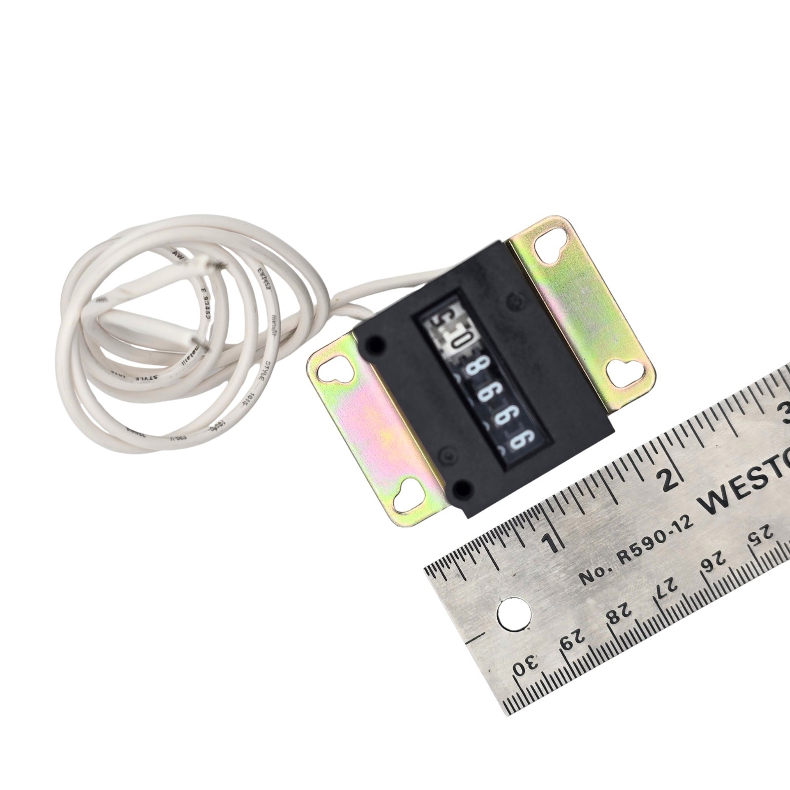 KEP KE610 FB 6 Digit Non Resettable Analog Mechanical Impulse Counter 4.5-6VDC