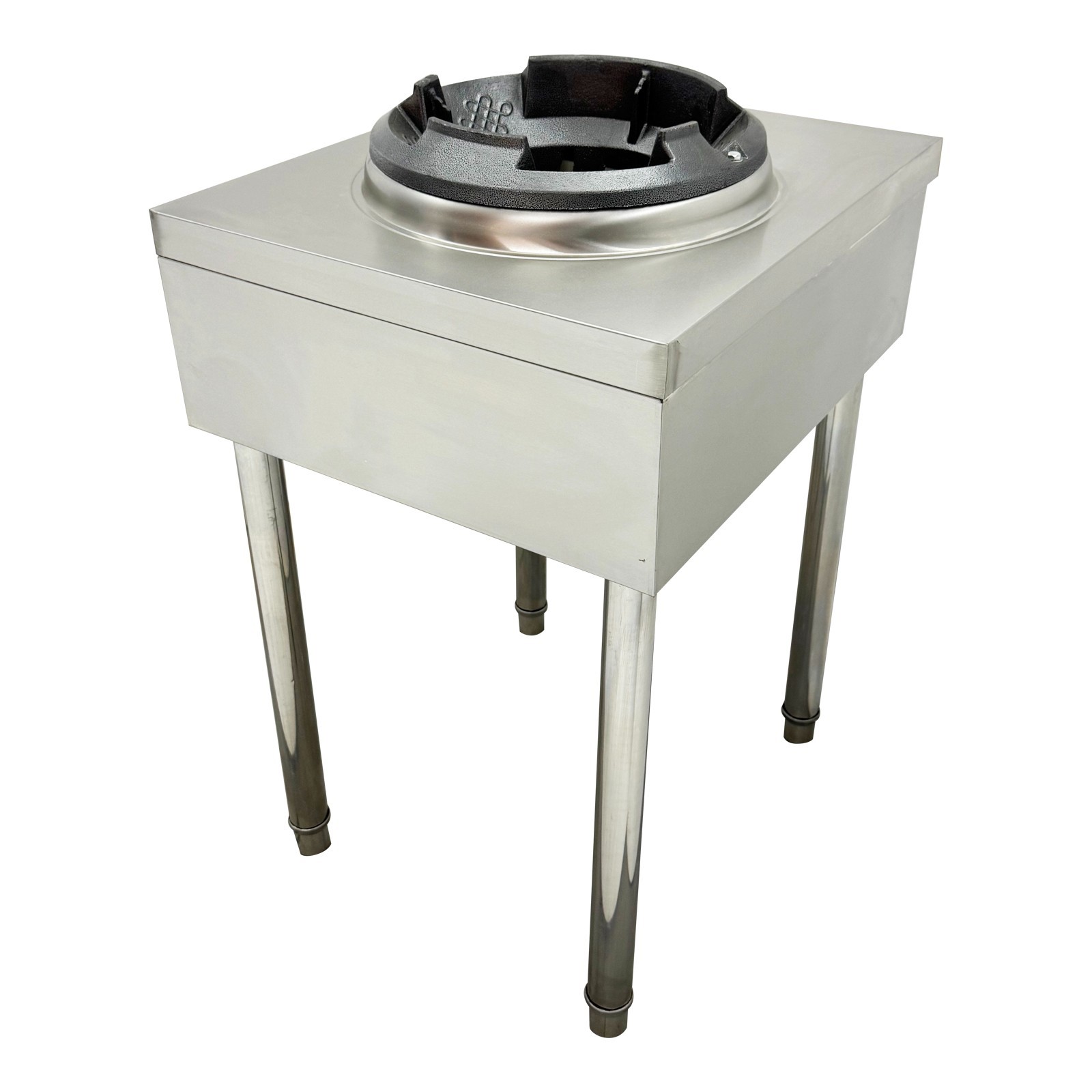OPEN BOX 10″ LPG Commercial Wok Stove 45000BTU High Pressure Cast Iron Burner