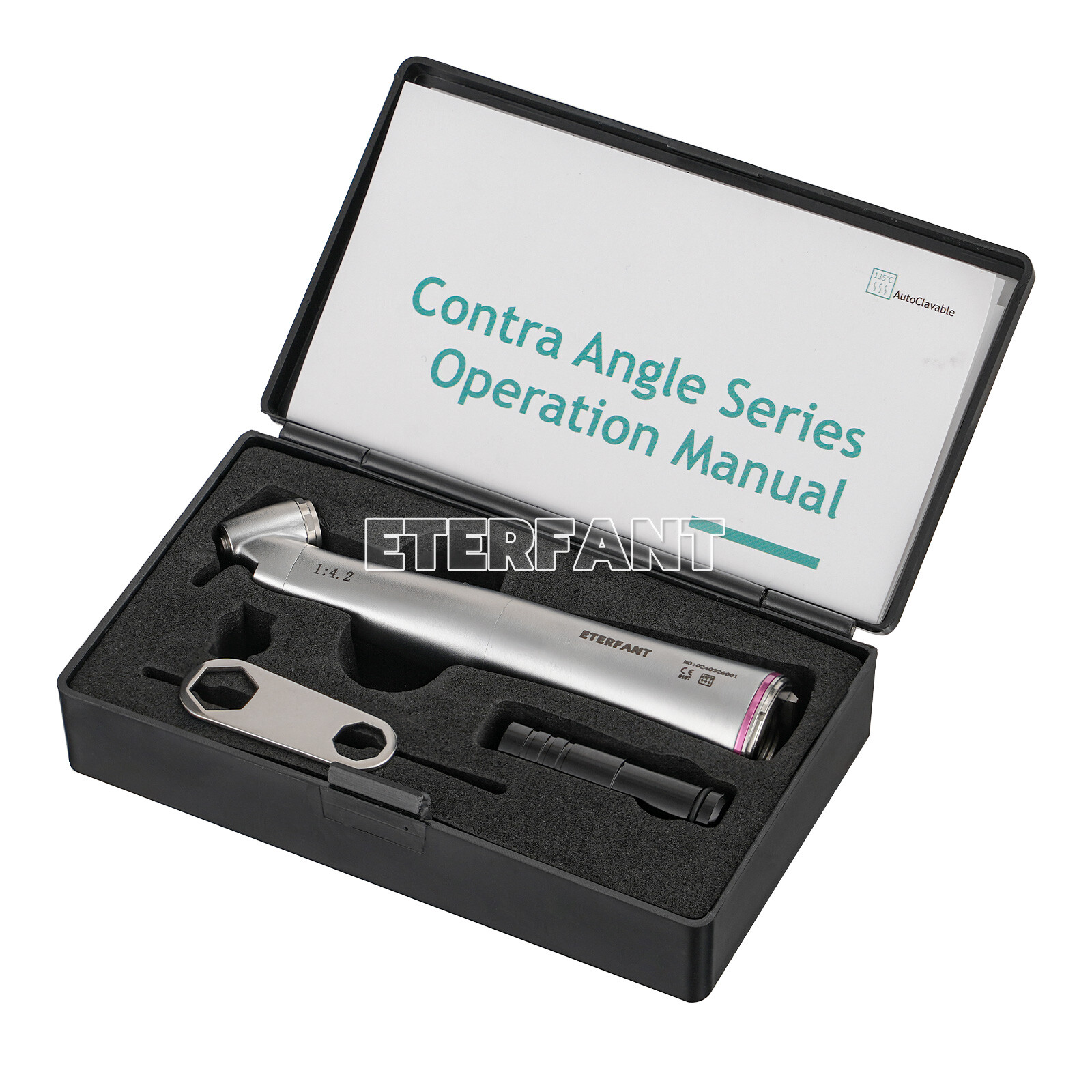 ENTERFANT Dental 1:1/1:4.2/20:1 Implant LED Fiber Optic Contra Angle Handpiece