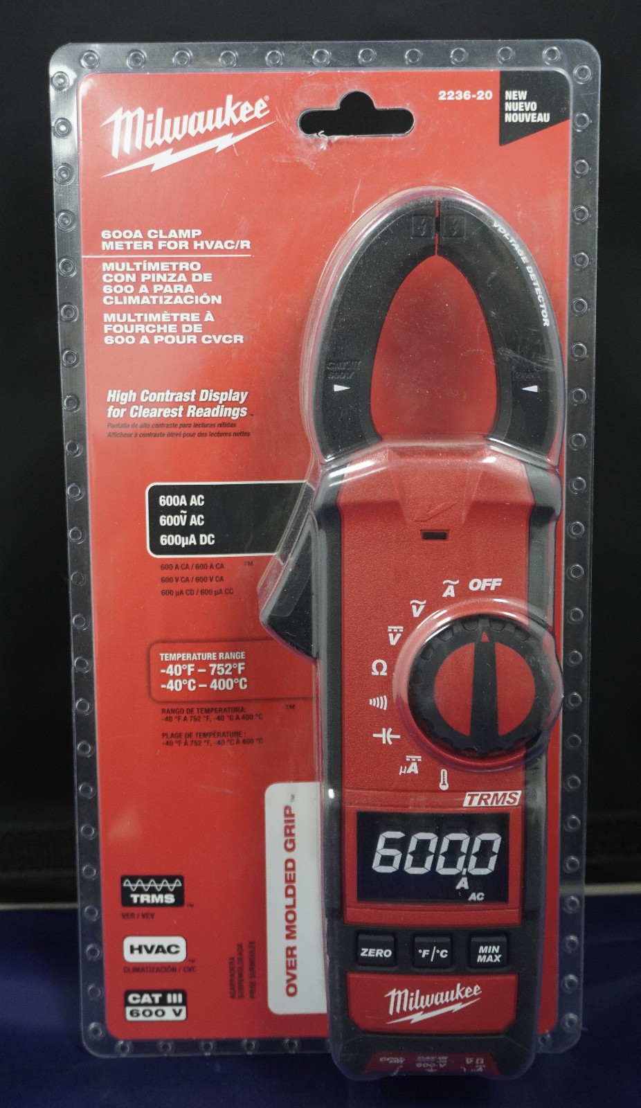 Milwaukee 2236-20 Clamp Meter for HVAC/R – Red BRAND NEW