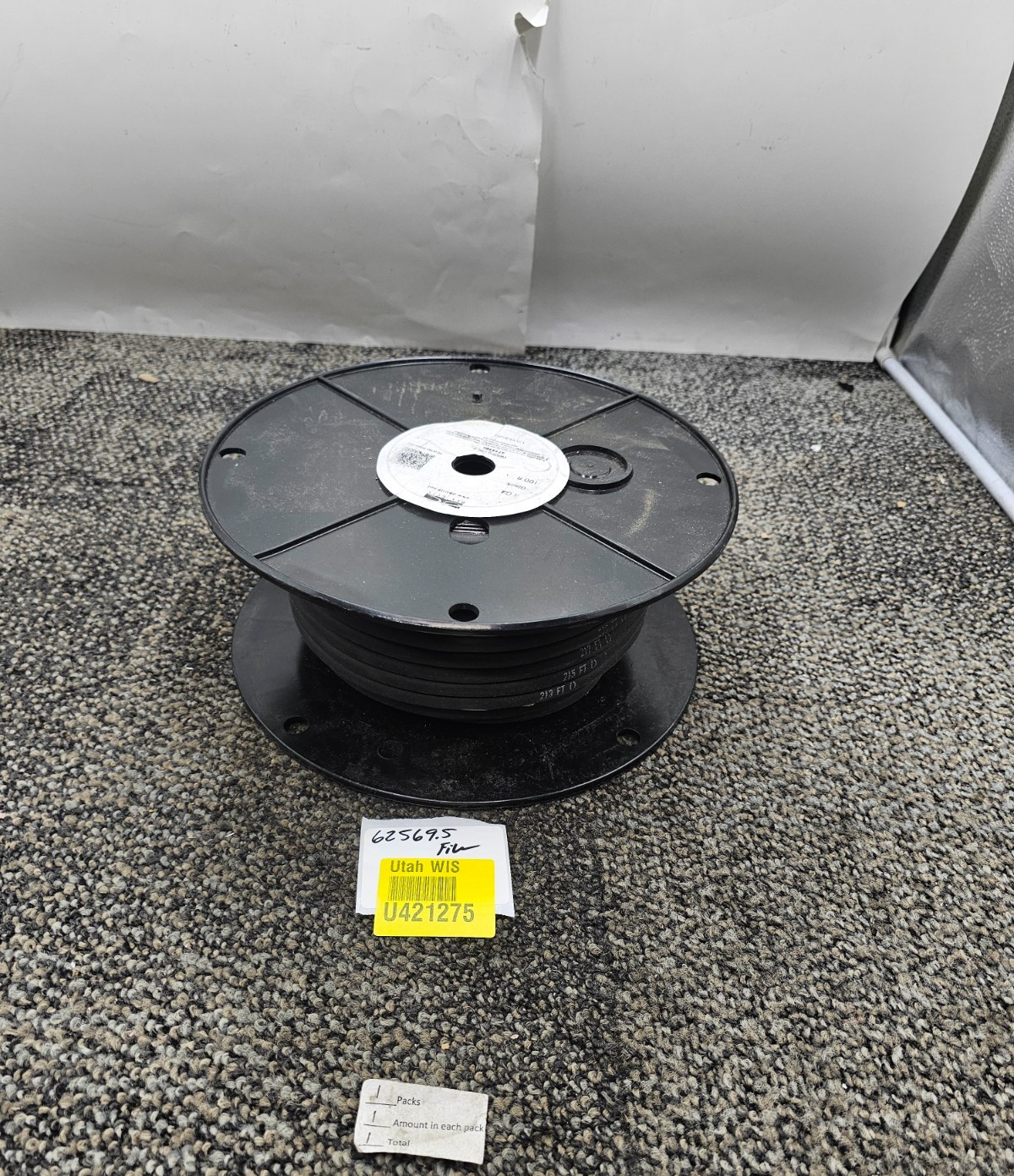 DEL CITY 5714105 100FT Black Welding Cable 4 GA Temperature 105ºC Spool