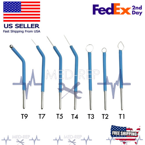 BONART 7 Assort Dental Electrode Tip for OLD ART-E1 Blue Handpiece