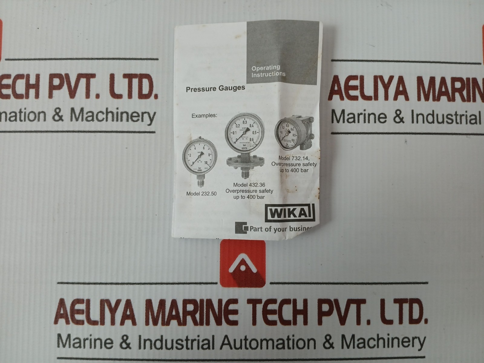 WIKA 232.50.160 Pressure Gauge 0-23PSI-1.6 KG/CM²