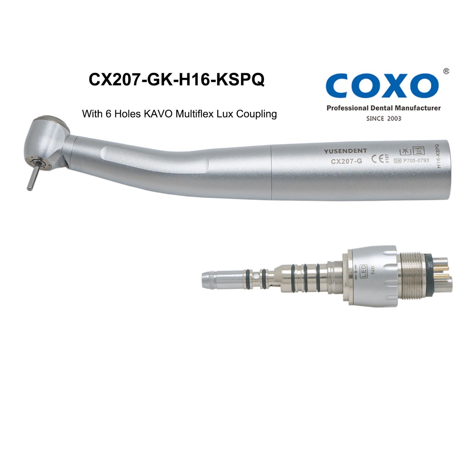 COXO Dental High Speed Fiber Optic Turbine Handpiece KaVo Multiflex LUX Coupling