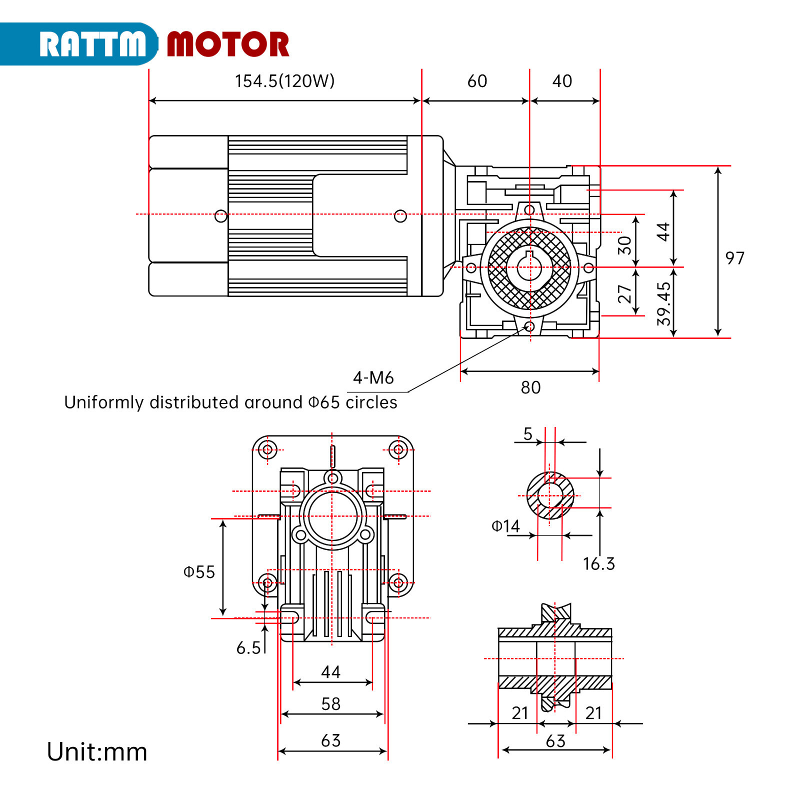 〖US〗120W AC Adjustable Variable Gear Motor 110V NMRV30 1600RPM w/ Speed Governor