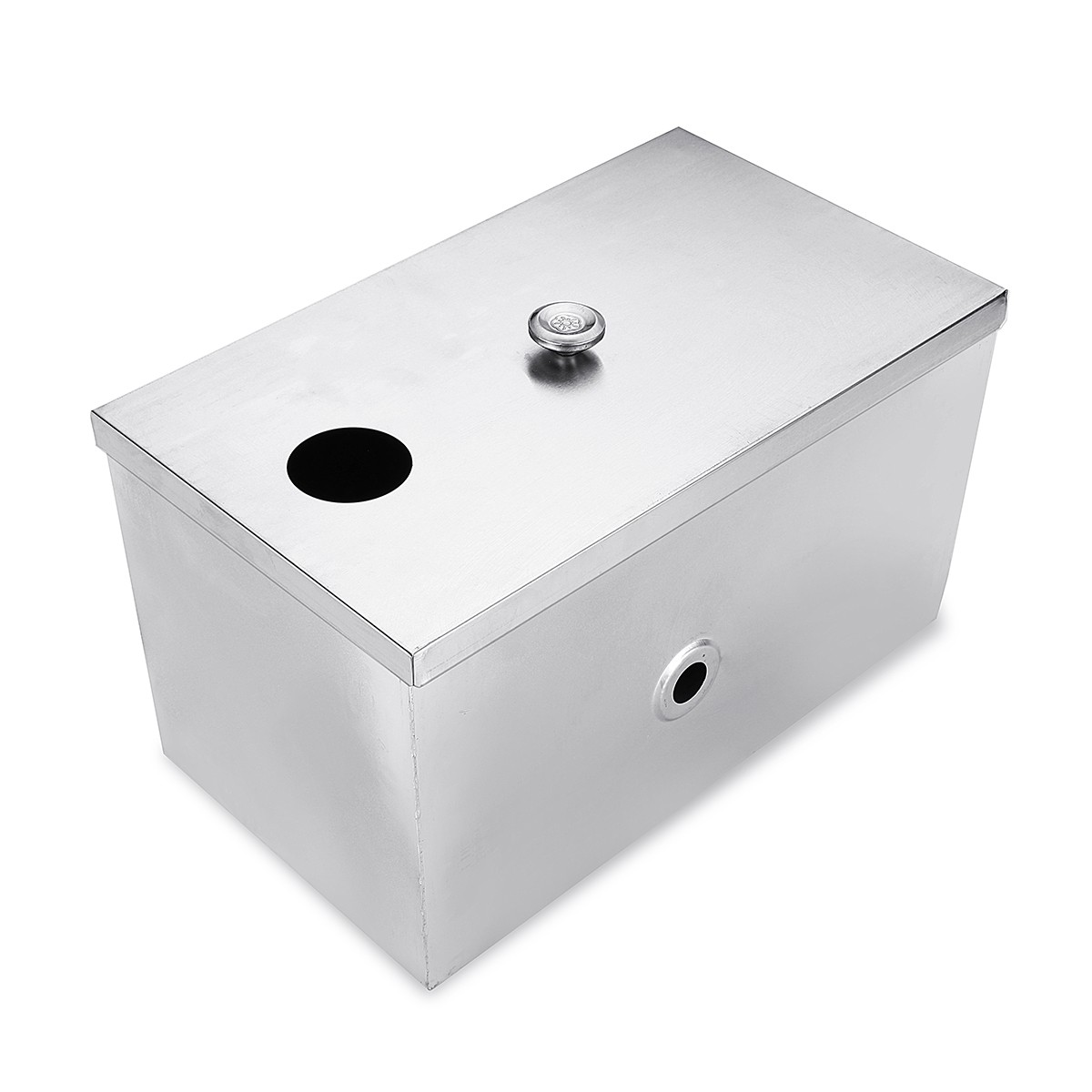 Commercial Grease Interceptor Grease Trap 8LB 5GPM Stainless Steel Interceptor