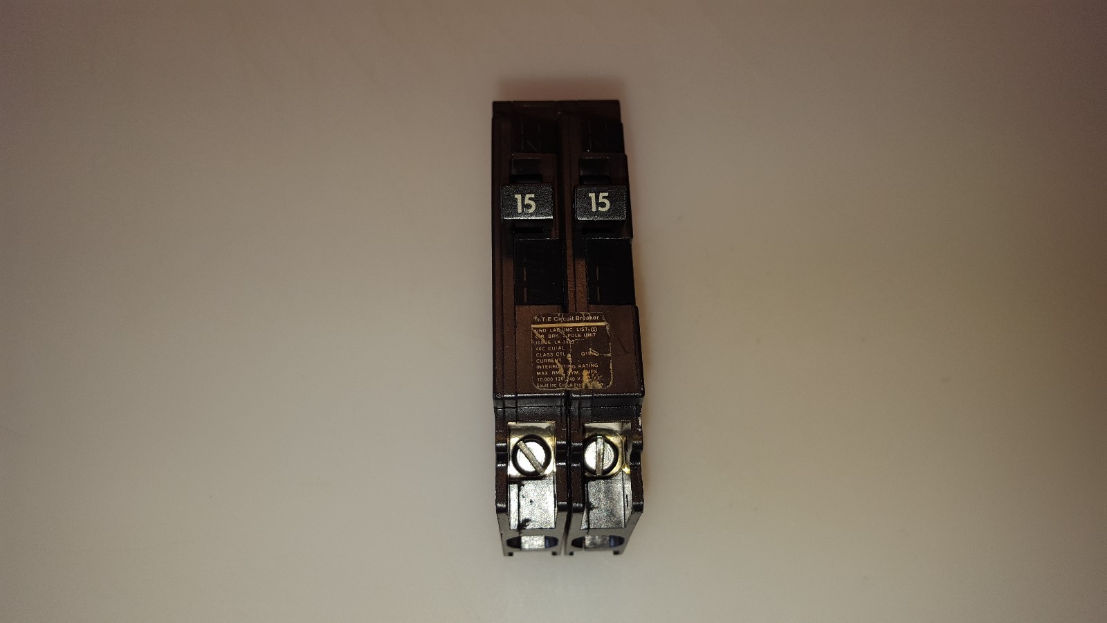 Siemens ITE Gould Q1515 Tandem Circuit Breaker 15/15 Amp