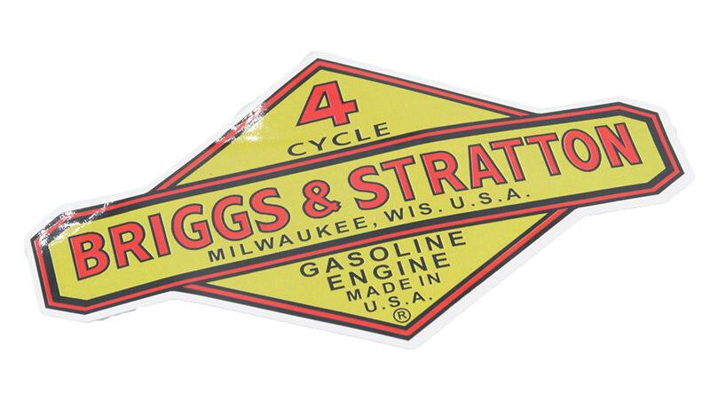 1pc briggs & stratton decal stickers high quality vinyl lawnmower Engine