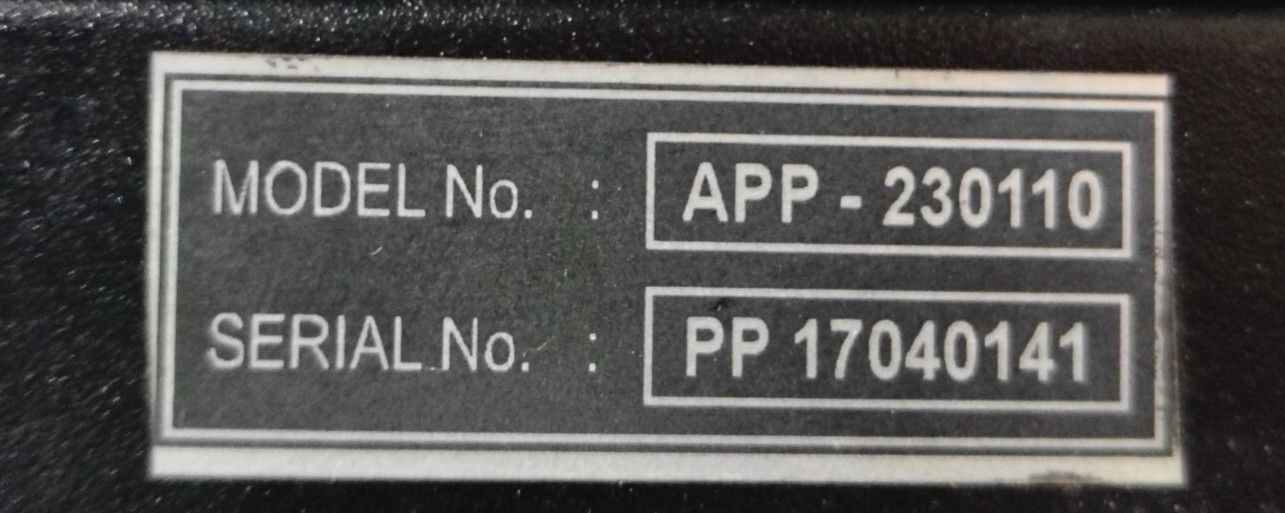 ALAN APP-230110 POWER PACK WITH BATTERY BACKUP INPUT 230V AC OUTPUT 110V DC 1 A