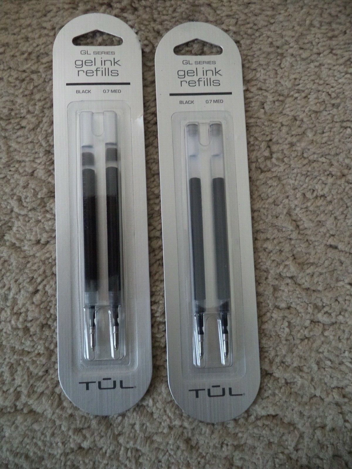 4 TUL GL SERIES Gel Pen Refills Medium Point 0.7MM BLACK Ink 3507007