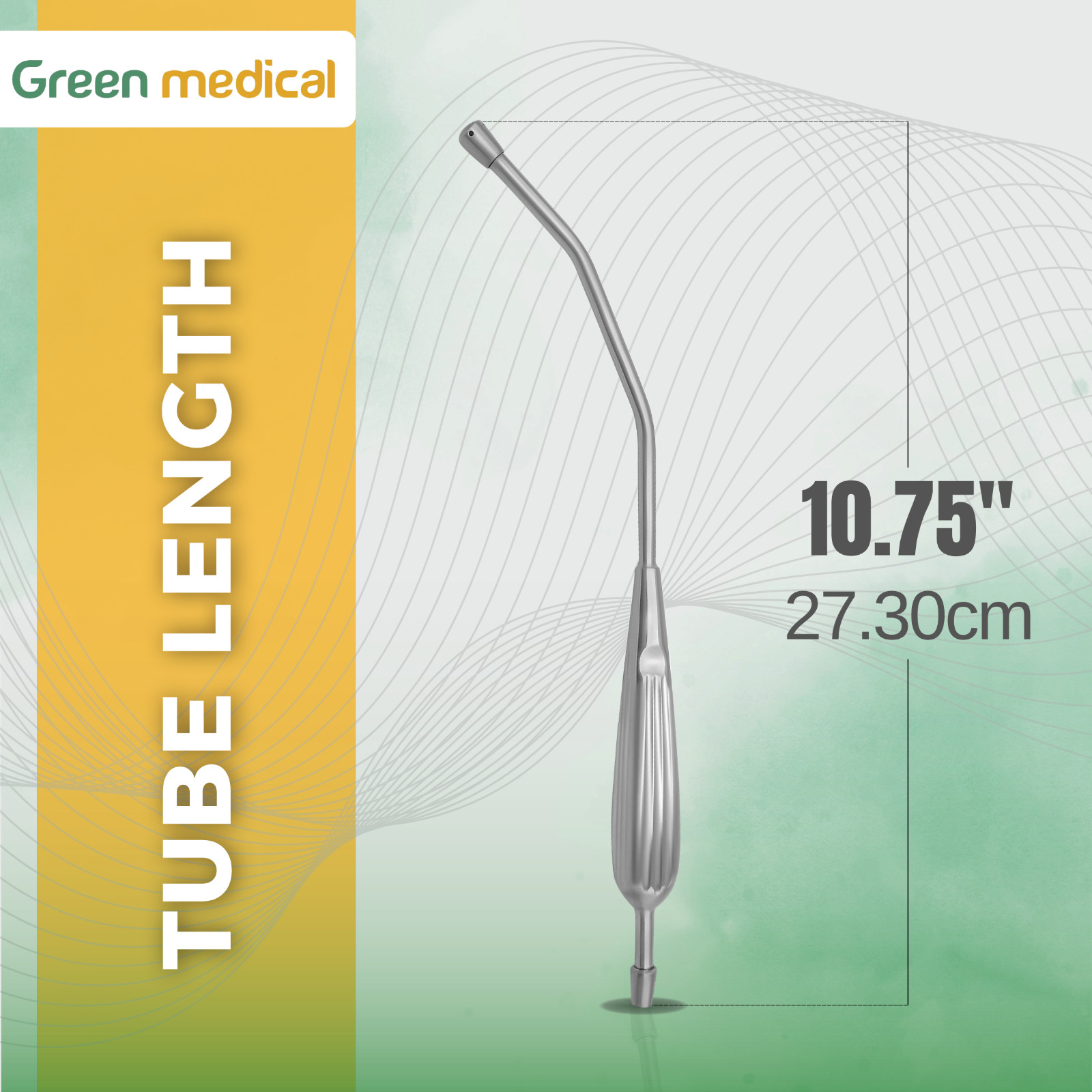 Yankauer Suction Tube 11.75″ Stainless Steel Surgical Instruments