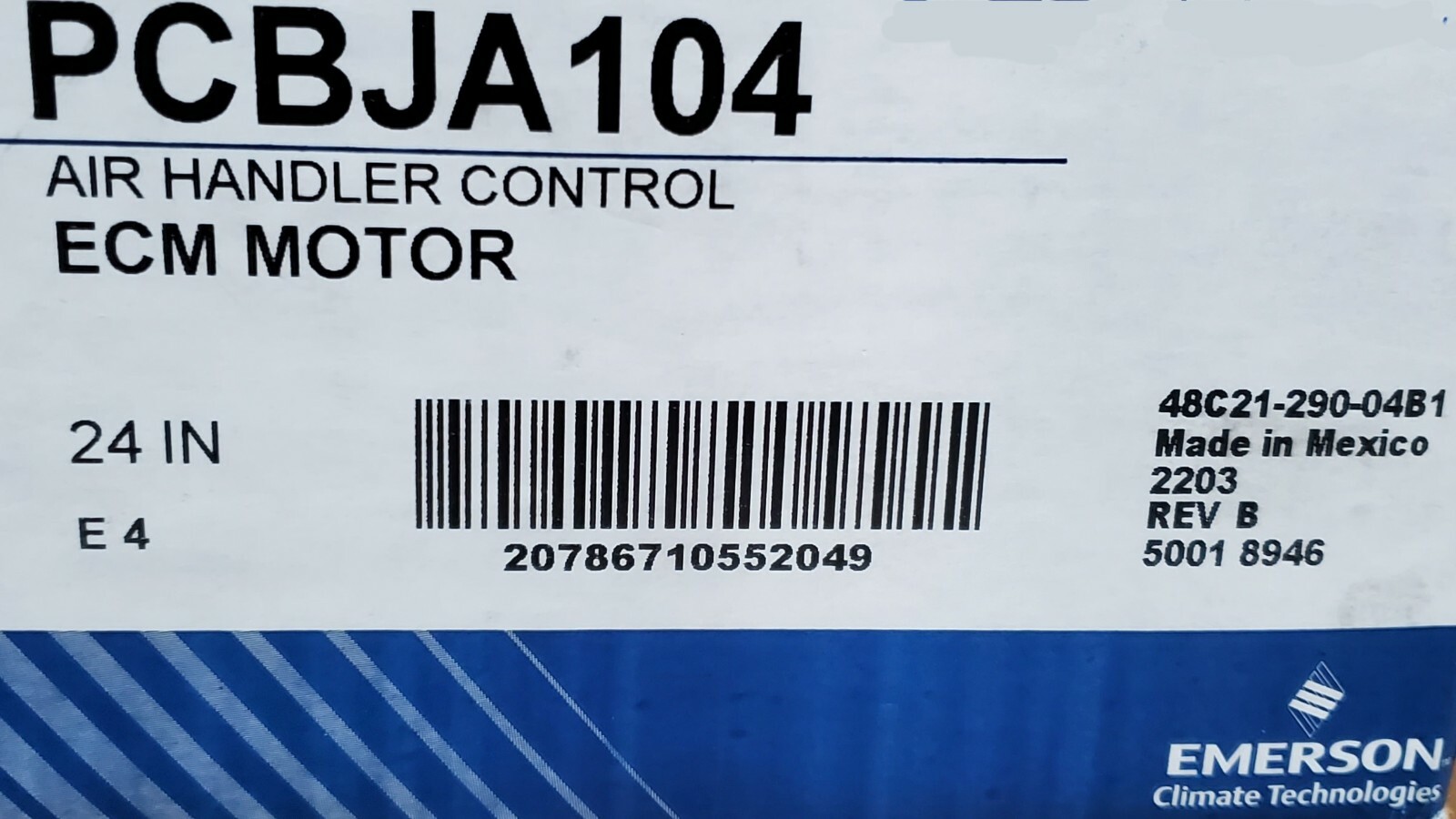 PCBJA104 White Rodgers 48C21-707 Air Handler Control Board for Goodman PCBJA104