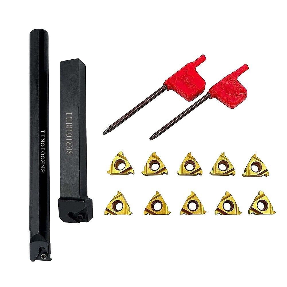 3/8 Threading Tool Holder 1 Set 11ER AG60 Alloy Steel External Internal Lathe