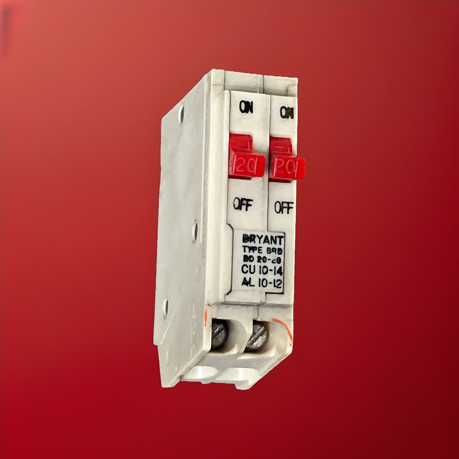 Bryant BD2020 Breaker CTL compliant Rejection Clip 20/20 Amp 10kA White RED