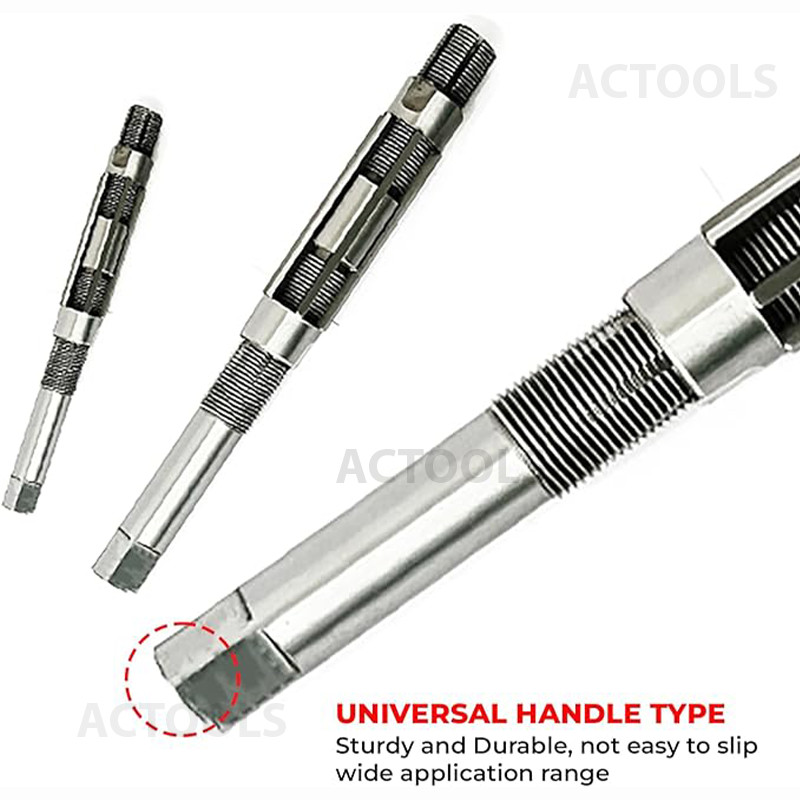 Adjustable Hand Reamer 8 Pcs Set H-4 to H-11 Sizes 15/32 To 1.1/16 ‘USA ACTOOLS