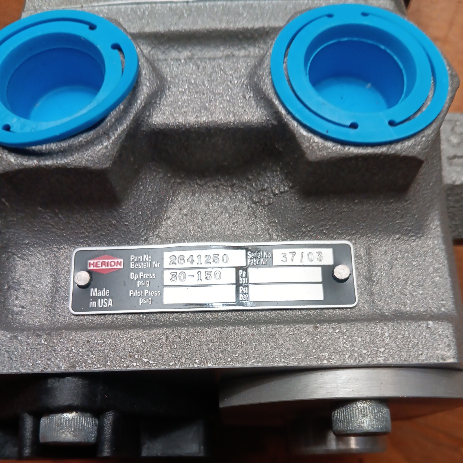 HERION 2641250 0801.024.00 valve NOS