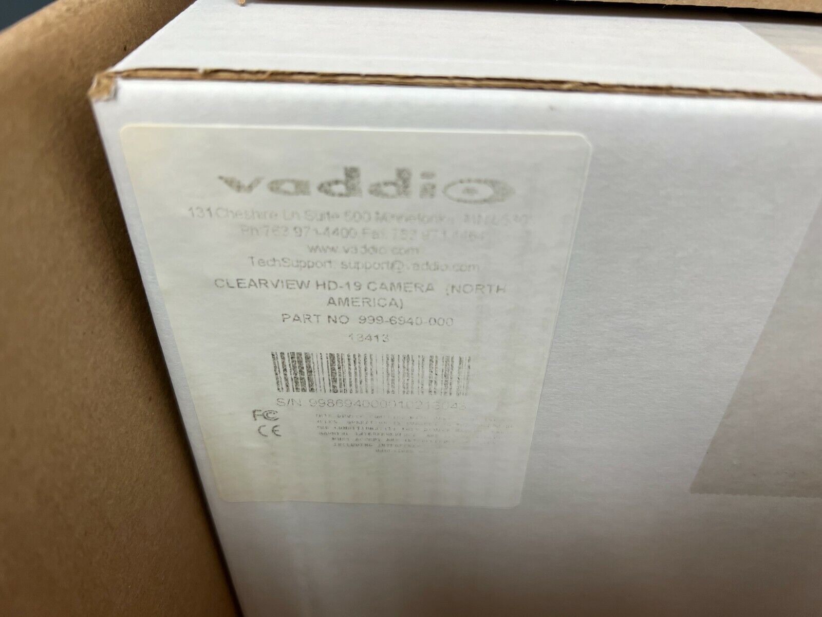VADDIO WallView HD-19 camera 999-6940-000 & Universal CCU HD-19 998-1105-034,PS