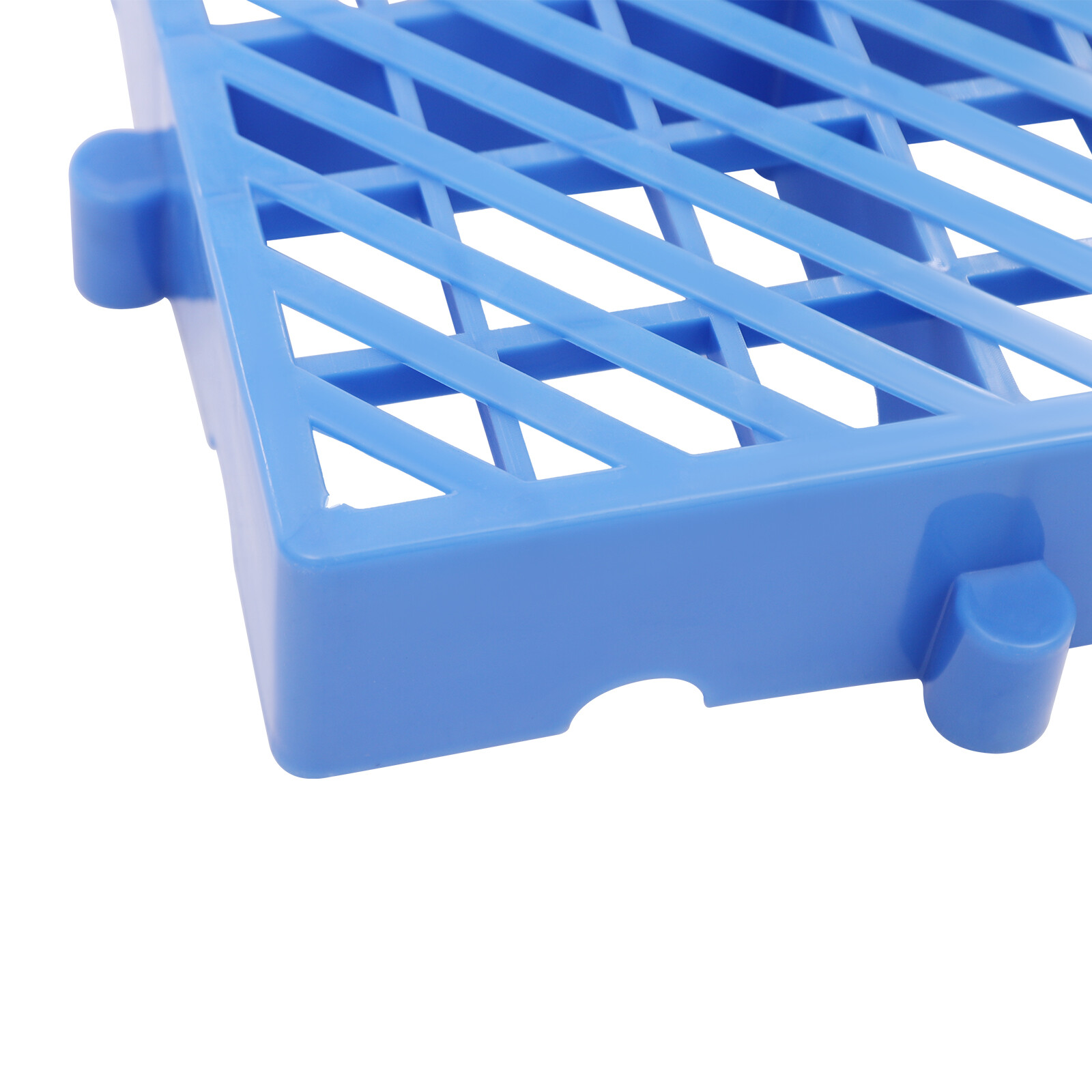 6Pcs 15.7*15.7*1.9in Plastic Pallet Ventilation Floor Pallet Breathable Grid Pad