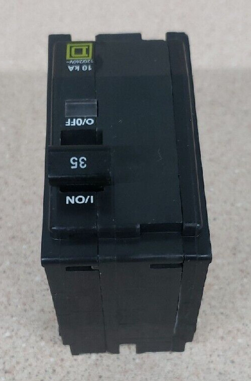 1- Square D QO235 Circuit Breaker 2 Pole 35 Amp 240V 10kAIC W#