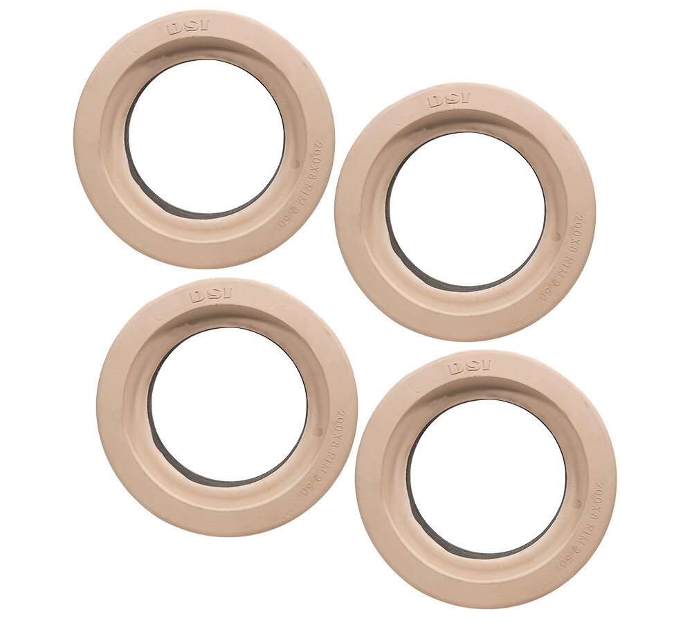 4Pcs SkyJack 112604 Non-Marking Scissor Lift Tire 200×8, Compatible w/3015, 3215