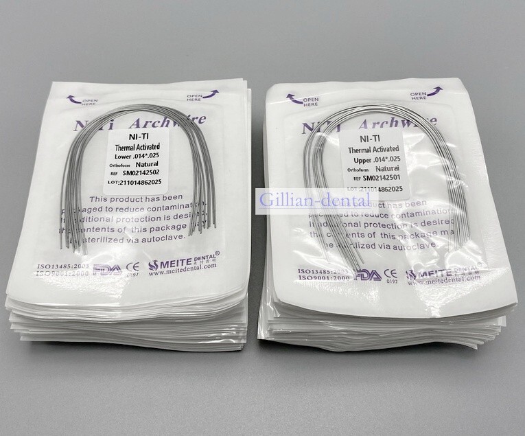 Dental Ortho Thermal Activated Arch Wire Rectangular Ovoid/Natural Form Wires