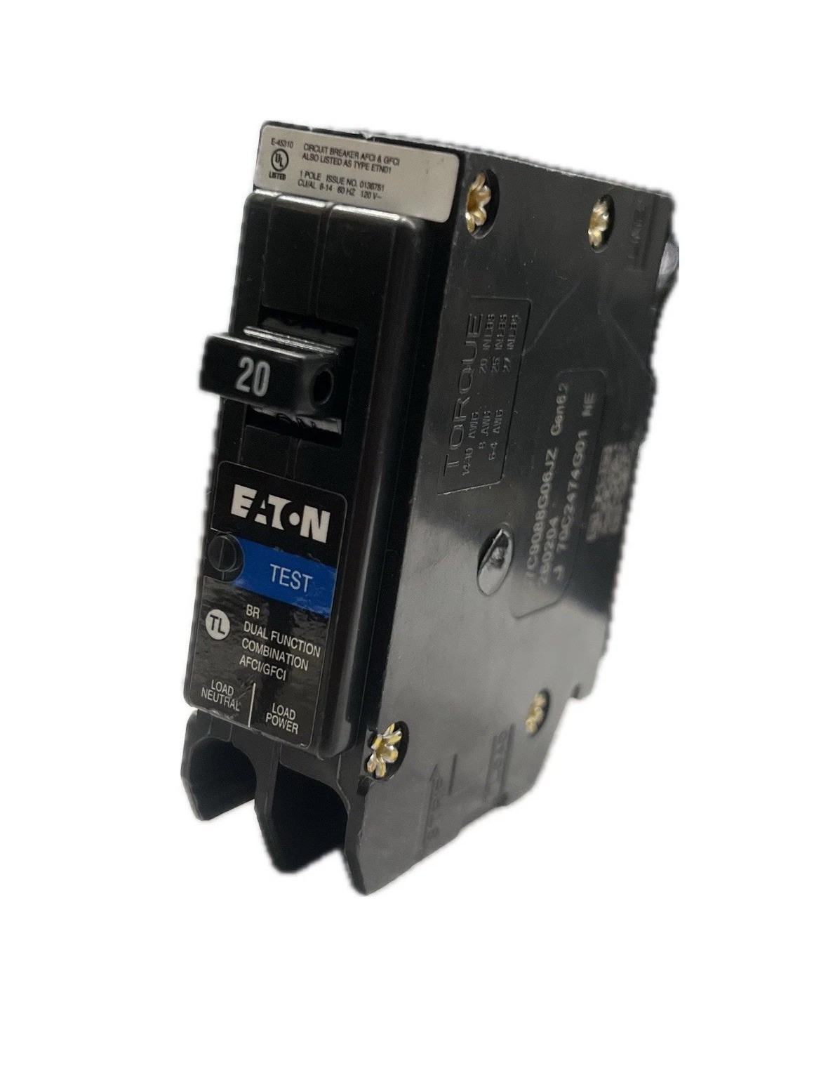 10 PCS Eaton BRP120DF 20A Dual Function Circuit Breaker new no box