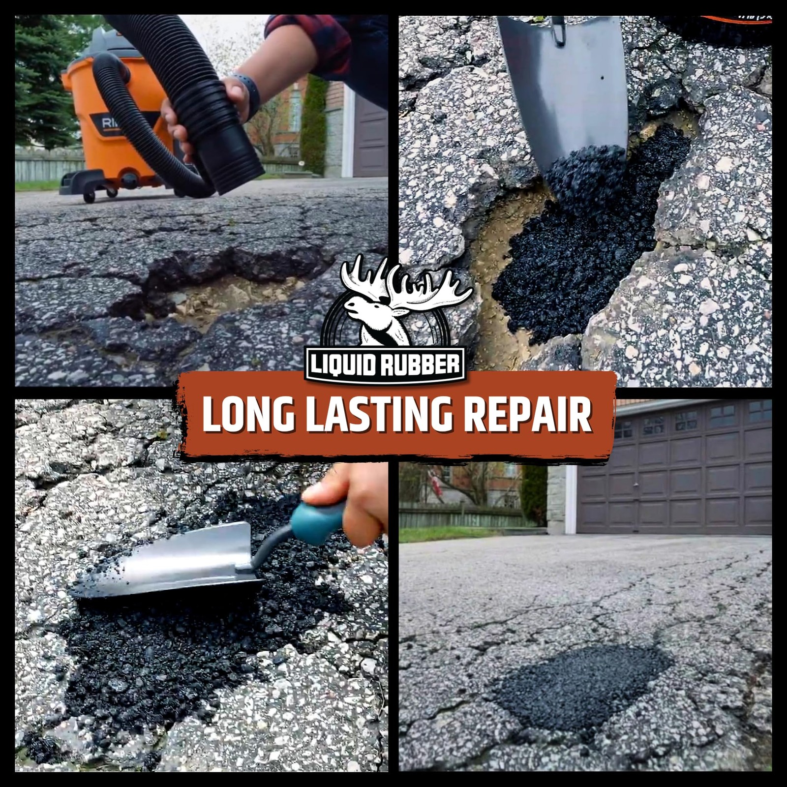 Asphalt Patch – 11lb Pail Ready-to-Use Pothole Repair for Driveways, Parking …