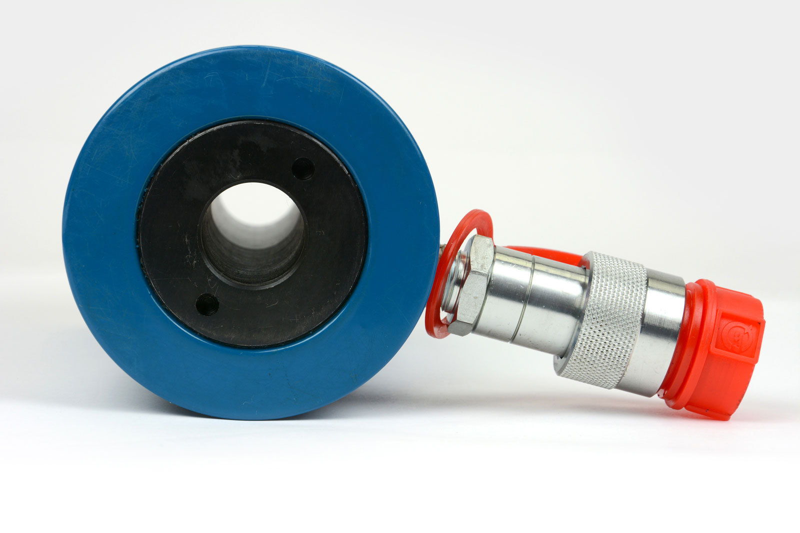 TEMCo Hollow Hydraulic Cylinder Ram 20 TON 4 In Stroke 5 YEAR Warranty