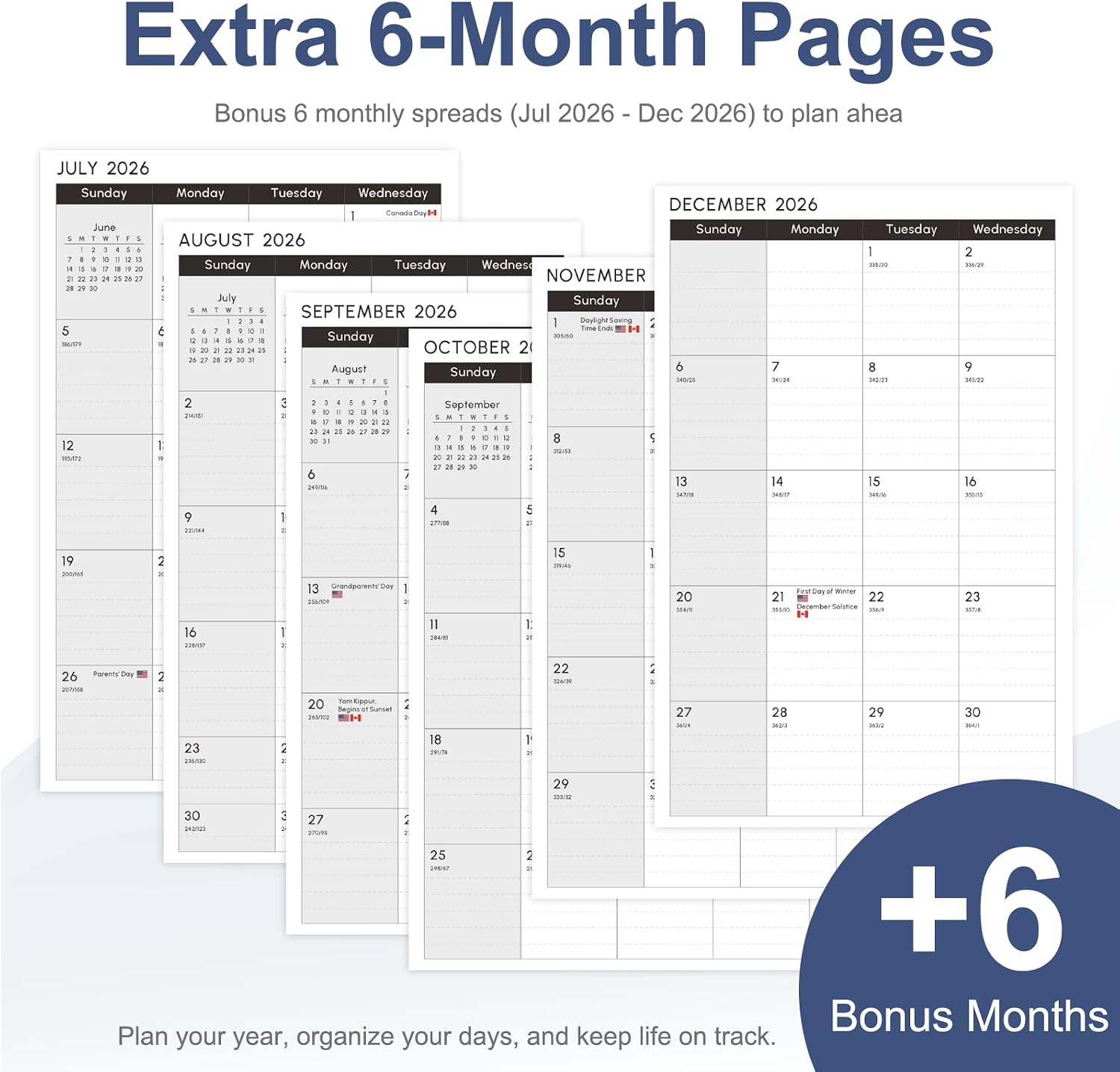 2027 Planner, Weekly and Monthly Calendar Planner Book, JAN 2027 – DEC 2027 | Le