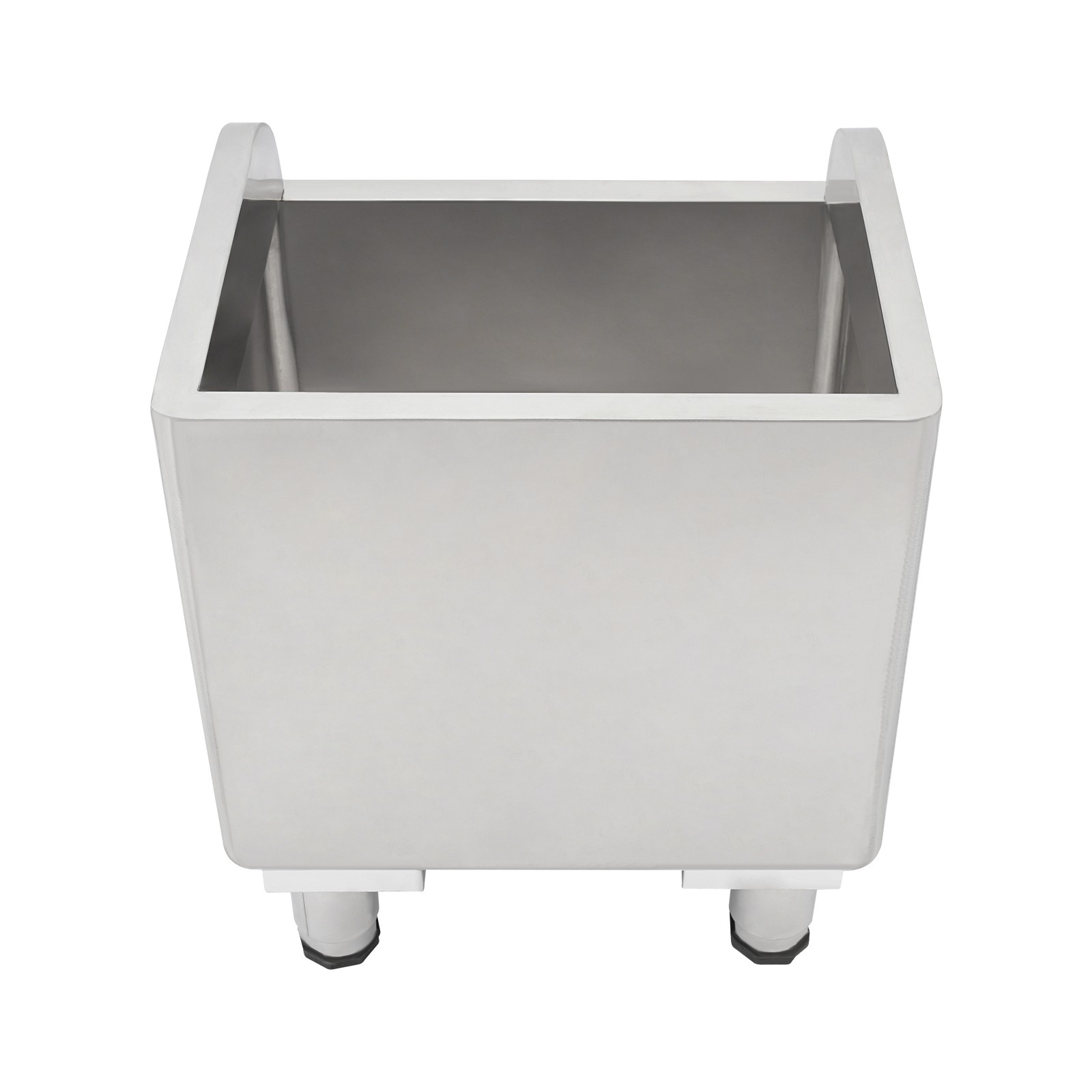 Stainless Steel Mop Service Basin, Floor Mount Mop Sink 17.72*16.14*19.69 in