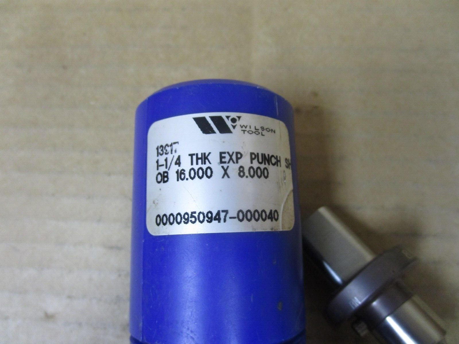 NEW WILSON TOOL 13917 1-1/4 THK EXP PUNCH OB 16.000 X 8.000
