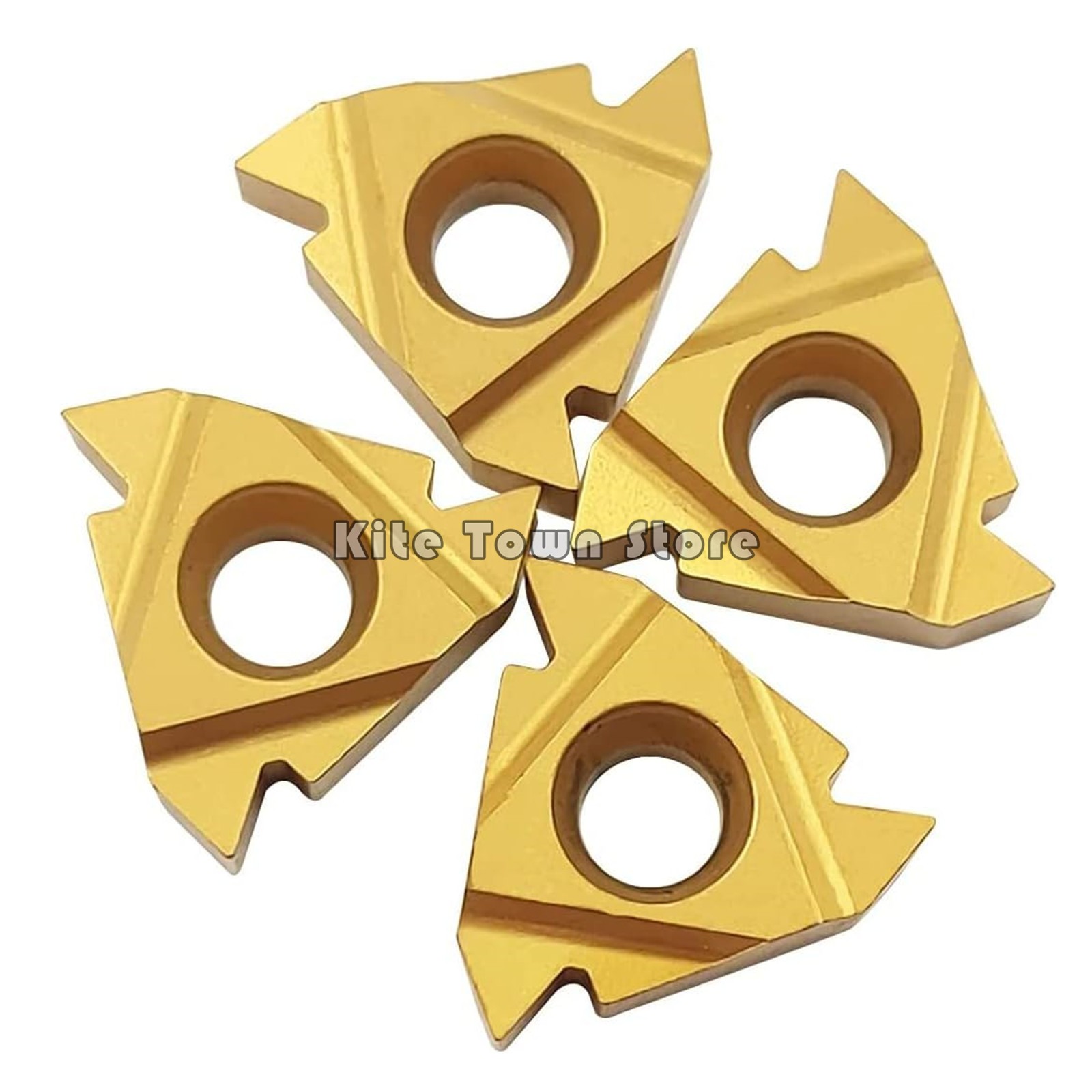 10PCS 16IR AG60 CNC Carbide Insert Lathe Indexable Threading Cutting Blades